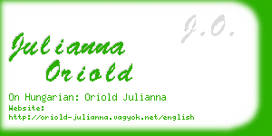 julianna oriold business card